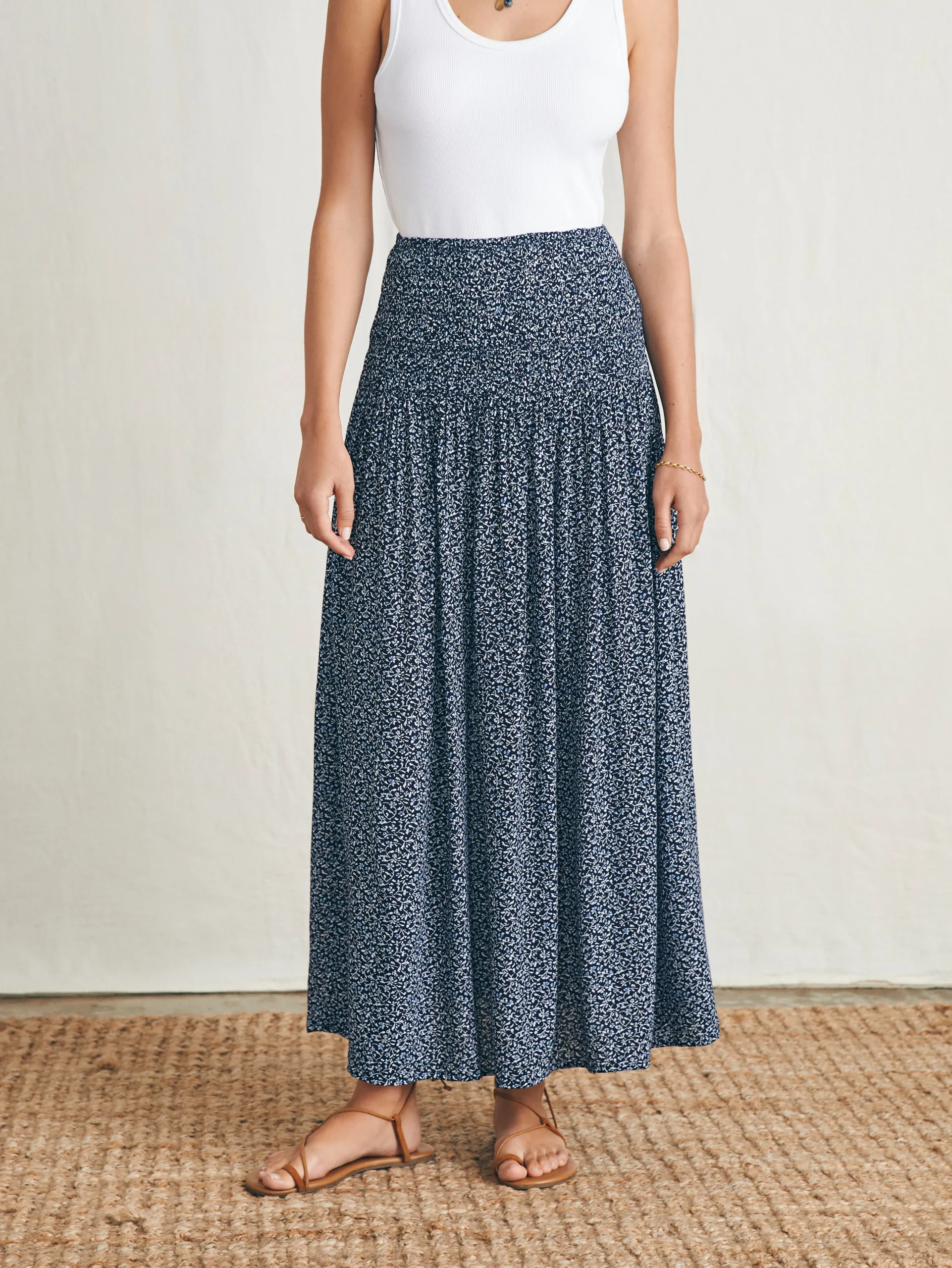 Shorts & Skirts^Faherty Brand Alisee Skirt - Navy Riverton Ditsy