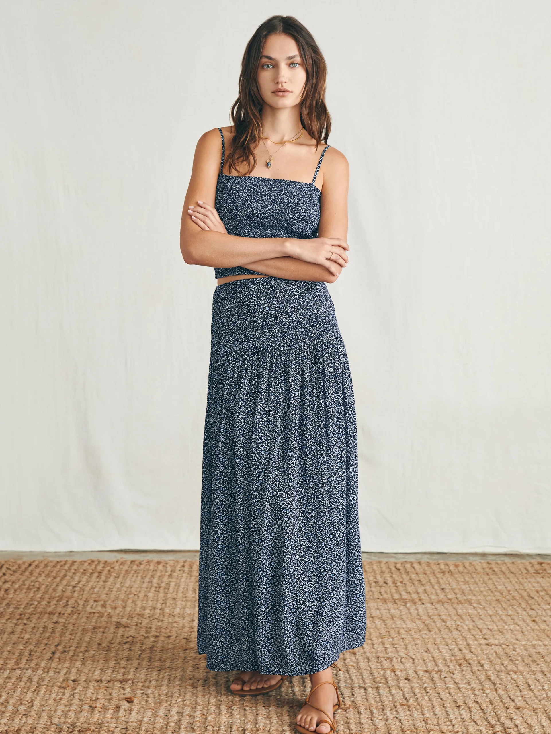 Shorts & Skirts^Faherty Brand Alisee Skirt - Navy Riverton Ditsy