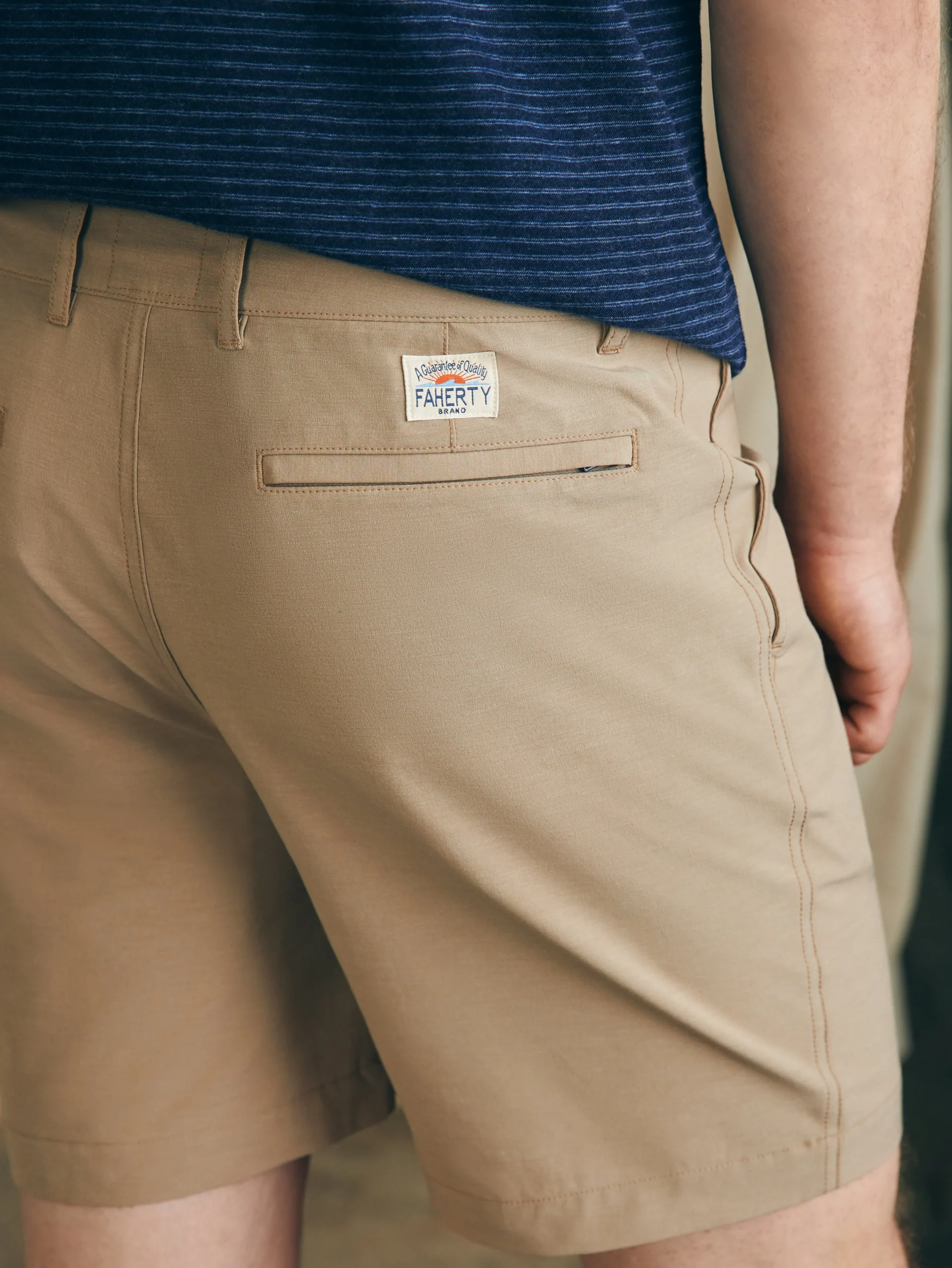 Shorts^Faherty Brand All Day Shorts (7" Inseam) - Khaki