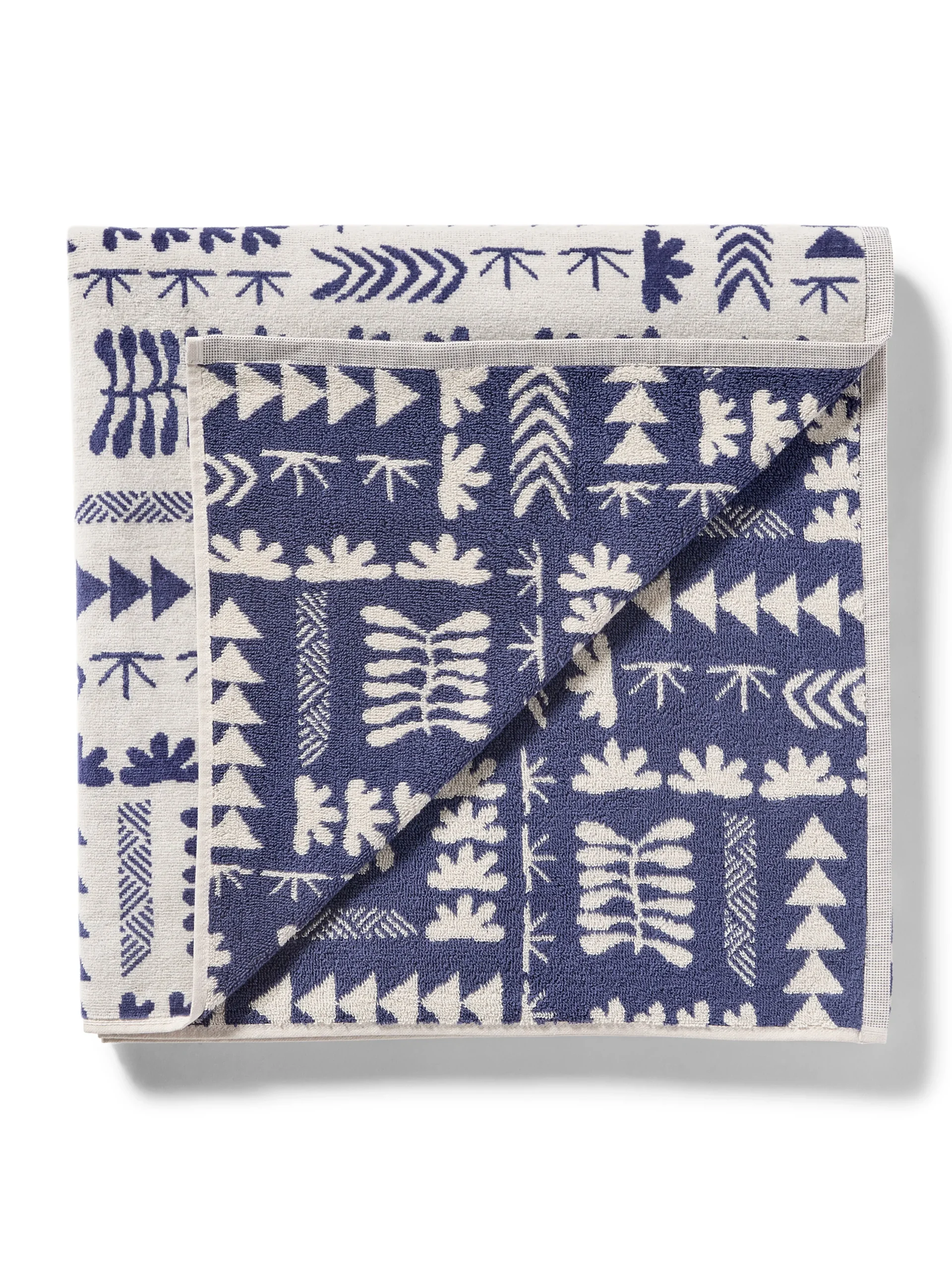 Swim|Home & More^Faherty Brand Anna Kahalekulu Beach Towel - Seaside Naupaka Block