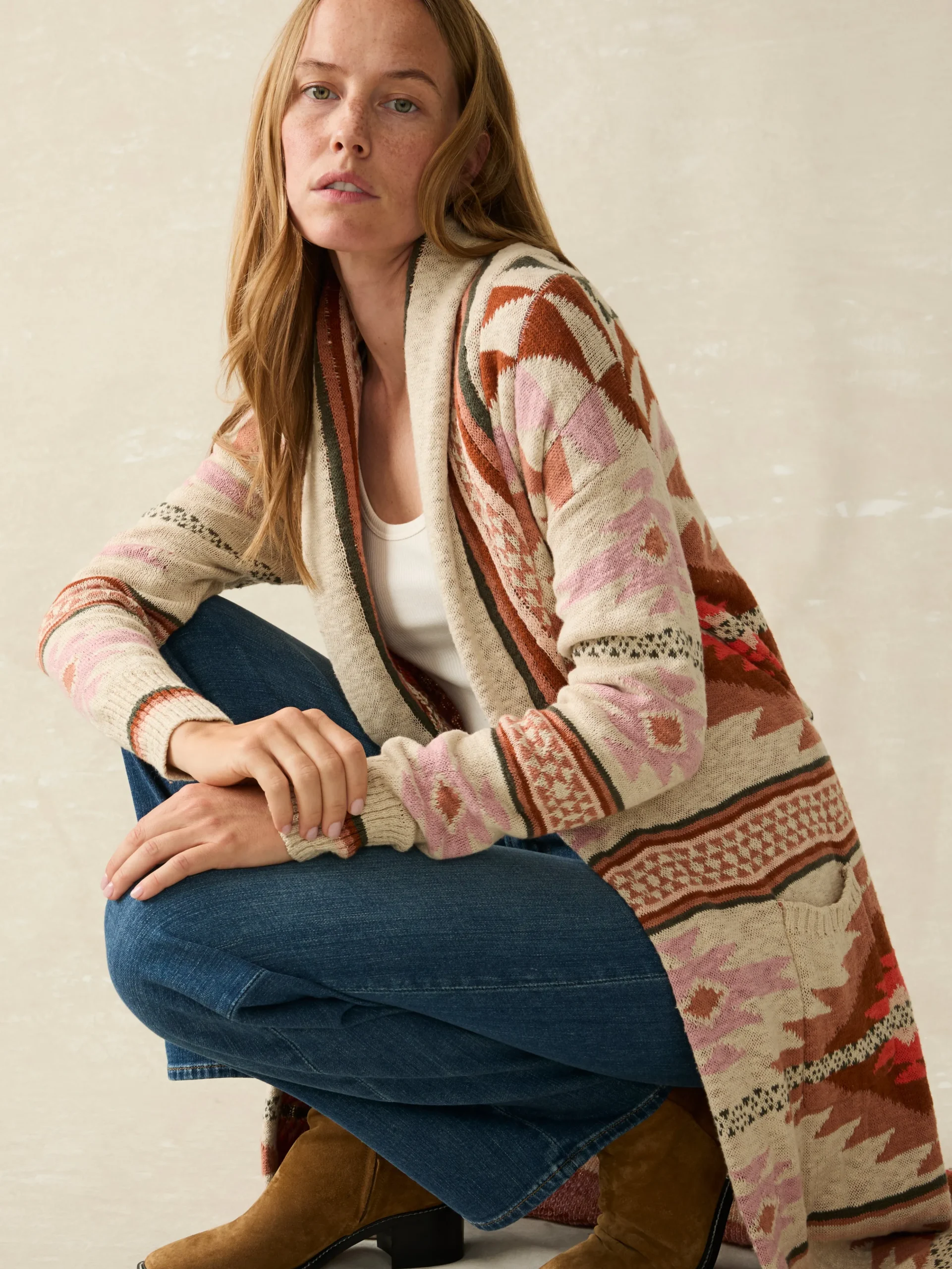 Sweaters^Faherty Brand B.YELLOWTAIL Paloma Duster™ - Desert Horizon