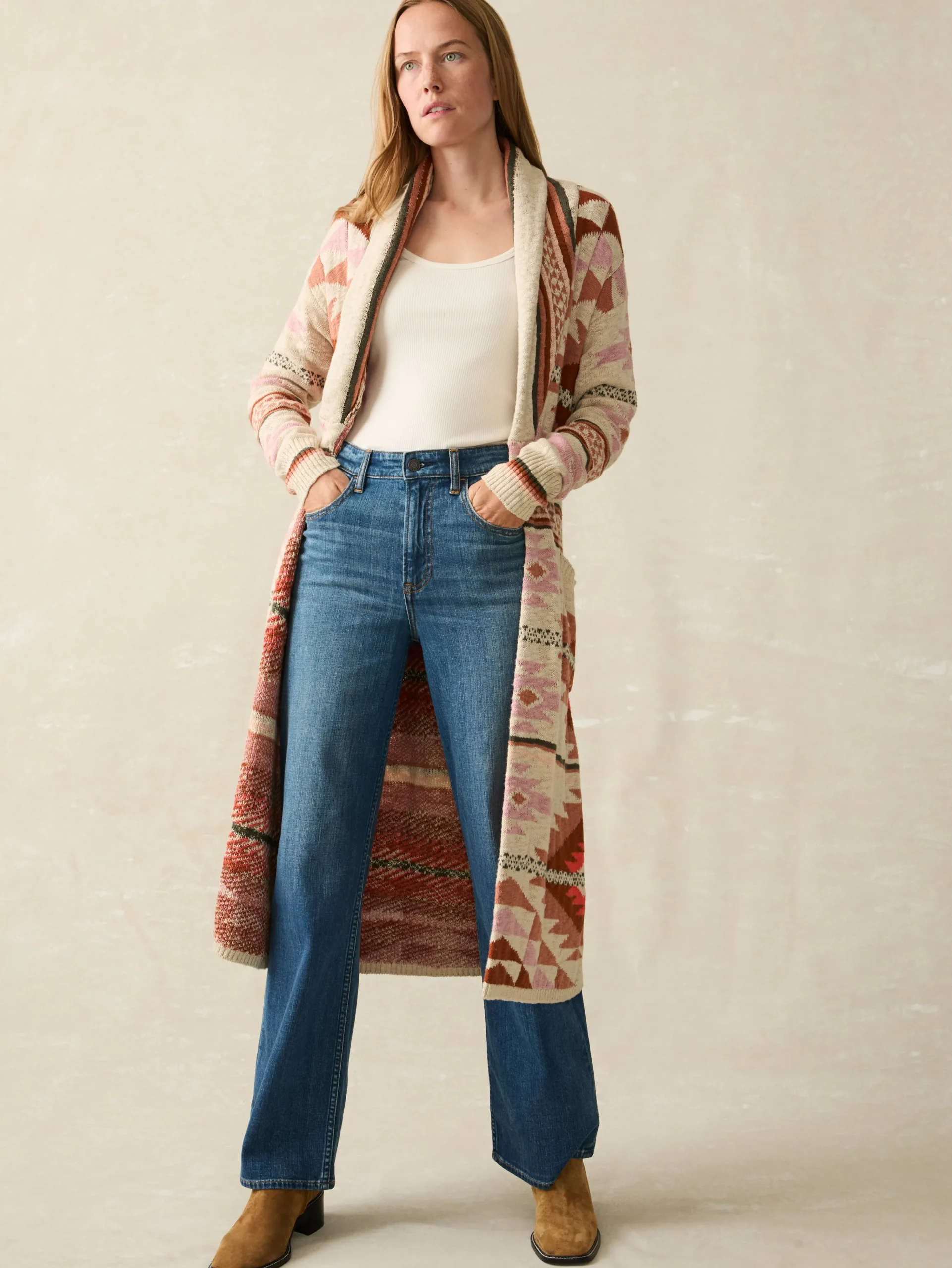 Sweaters^Faherty Brand B.YELLOWTAIL Paloma Duster™ - Desert Horizon
