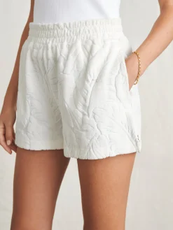 Shorts & Skirts^Faherty Brand Cabana Towel Terry Short - Tropic Fern Vintage White