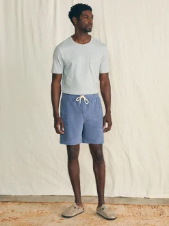Shorts^Faherty Brand Cabana Towel Terry Sweatshort - Stormy Sky