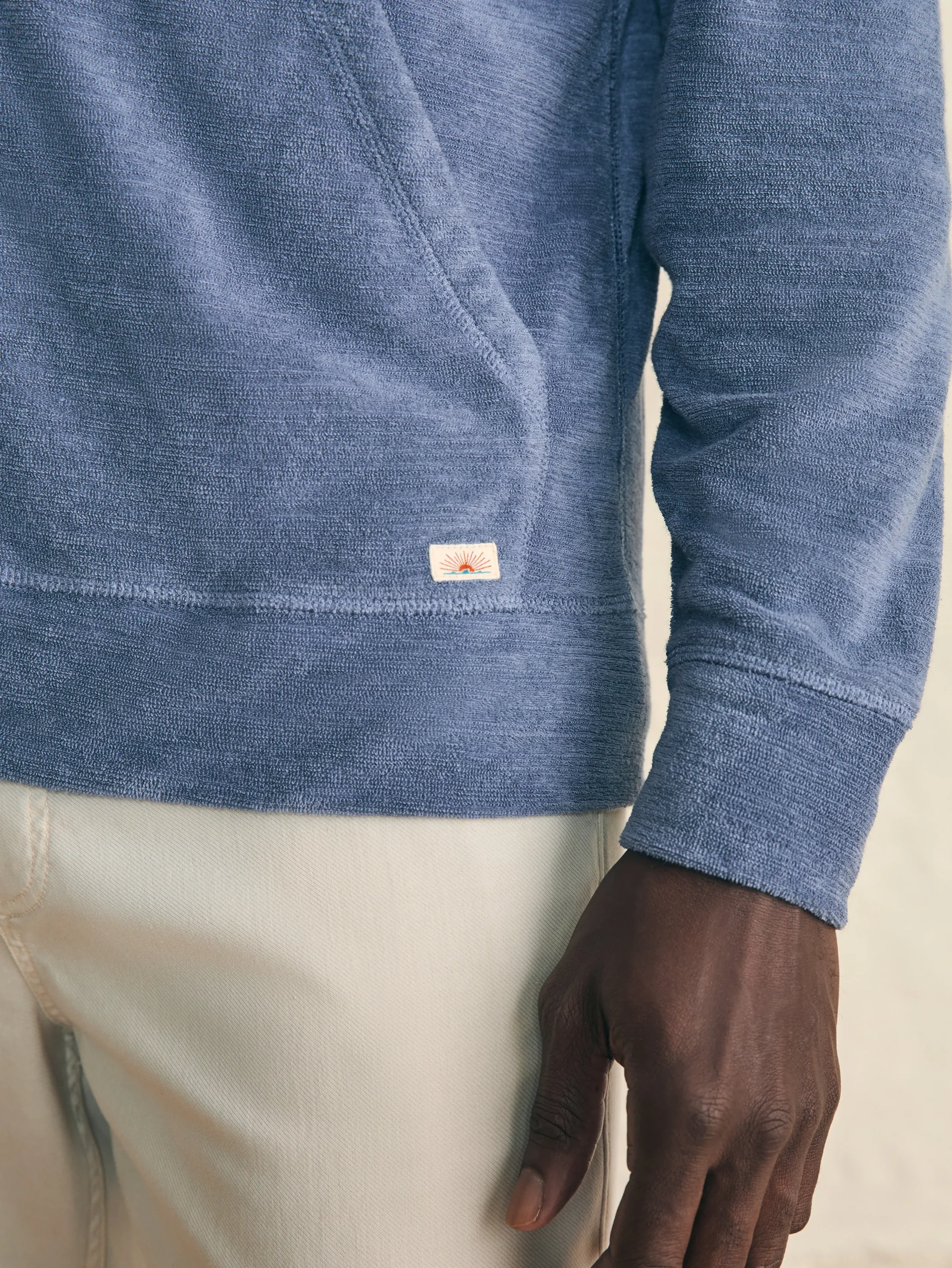 Hoodies & Sweatshirts^Faherty Brand Cabana Towel Terry Zip Hoodie - Stormy Sky
