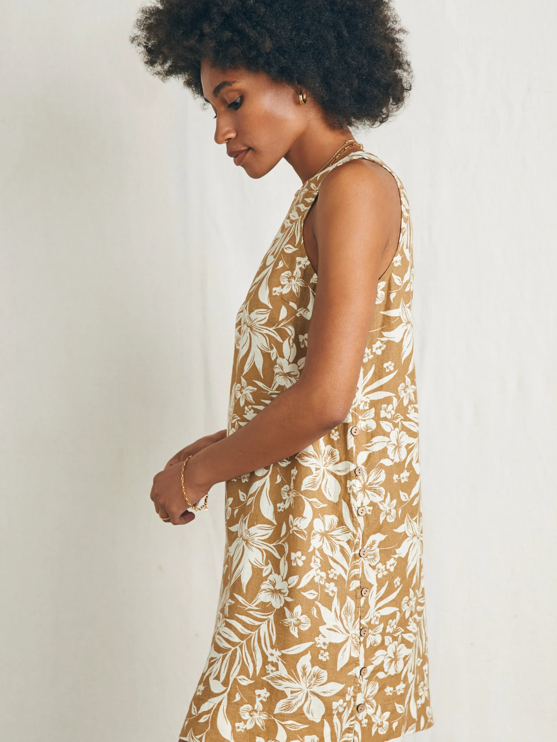 Dresses^Faherty Brand Carini Dress - Bronze Sky Coast Floral