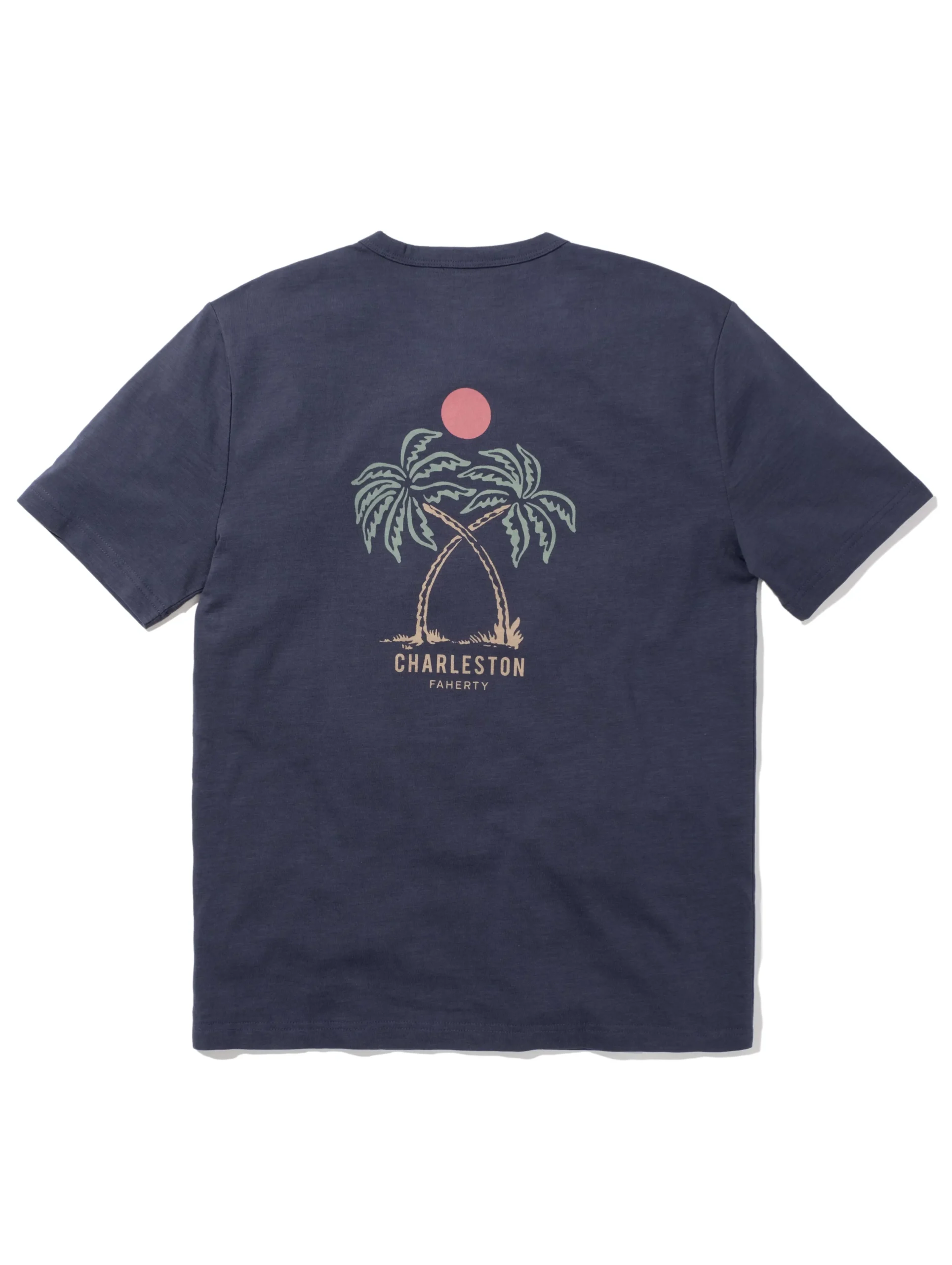 T-Shirts & Henleys^Faherty Brand Charleston Short-Sleeve Crew T-Shirt - Dune Navy