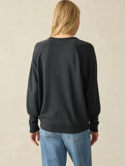 Hoodies & Sweatshirts^Faherty Brand Coastal Cloud Crew - Washed Black