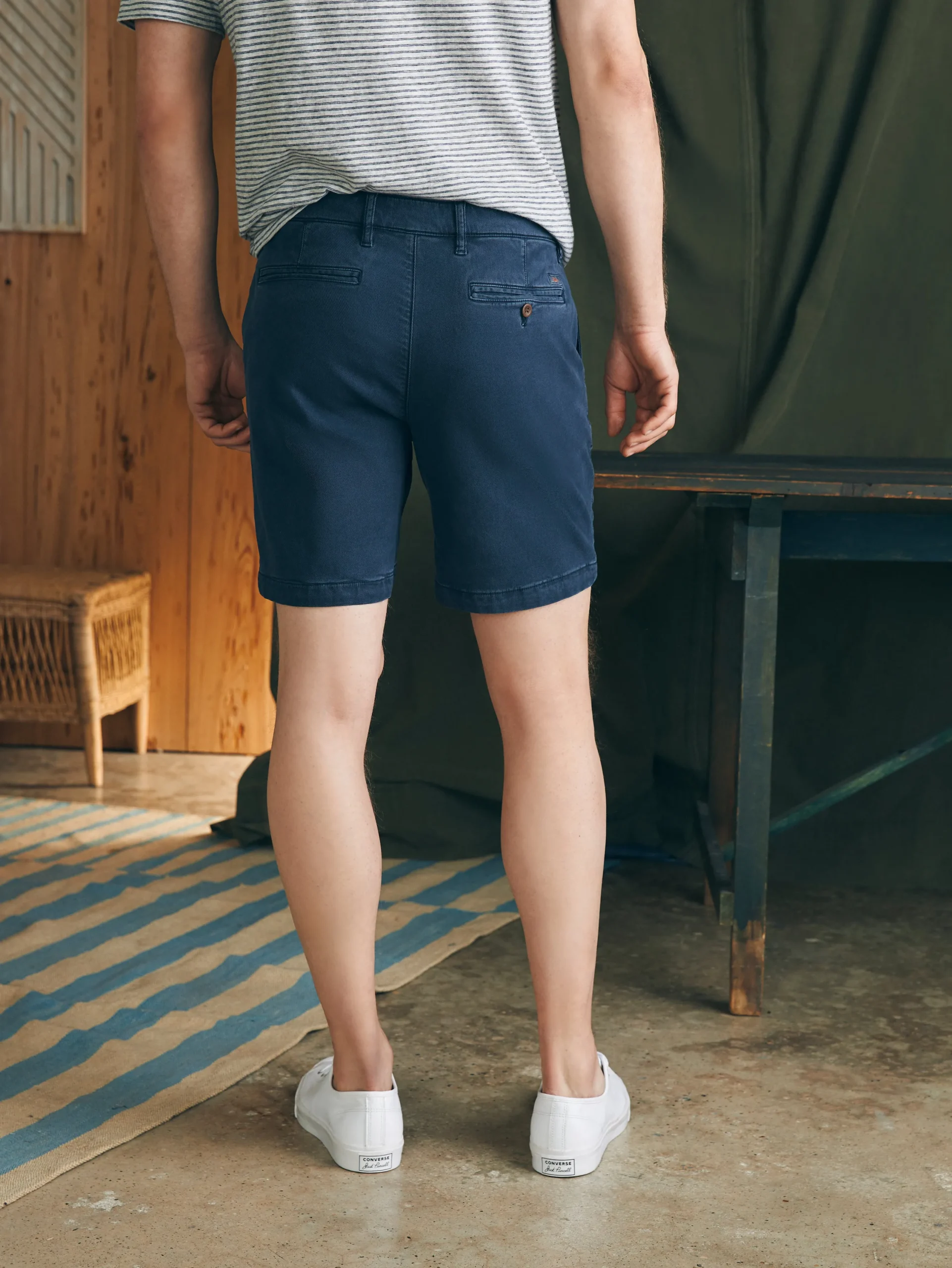Shorts^Faherty Brand Coastline Stretch Chino Short (8" Inseam) - Blue Nights