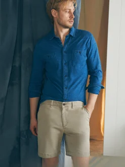 Shorts^Faherty Brand Coastline Stretch Chino Short (8" Inseam) - Utility Khaki