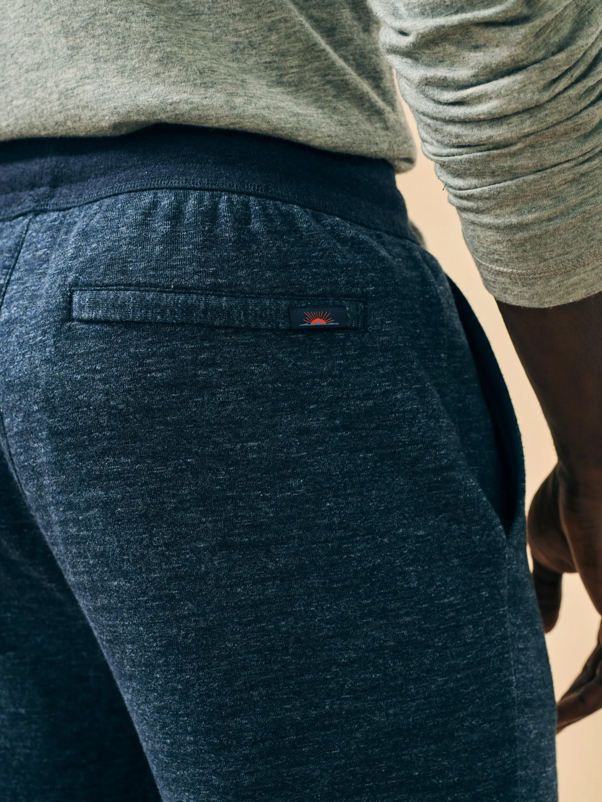 Lounge^Faherty Brand Double Knit Sweatpant - Varsity Navy Heather
