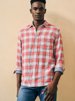 Shirts^Faherty Brand Doublecloth Shirt - Red Hill Plaid