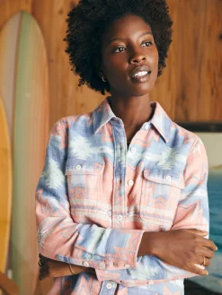 Shirts & Tops^Faherty Brand Doug Good Feather Daly Shirt - Morning Star Sun