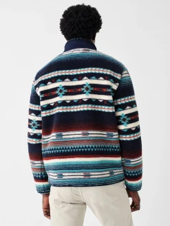 Jackets & Vests^Faherty Brand Doug Good Feather High Pile Fleece Popover - Rising Sky Turquoise