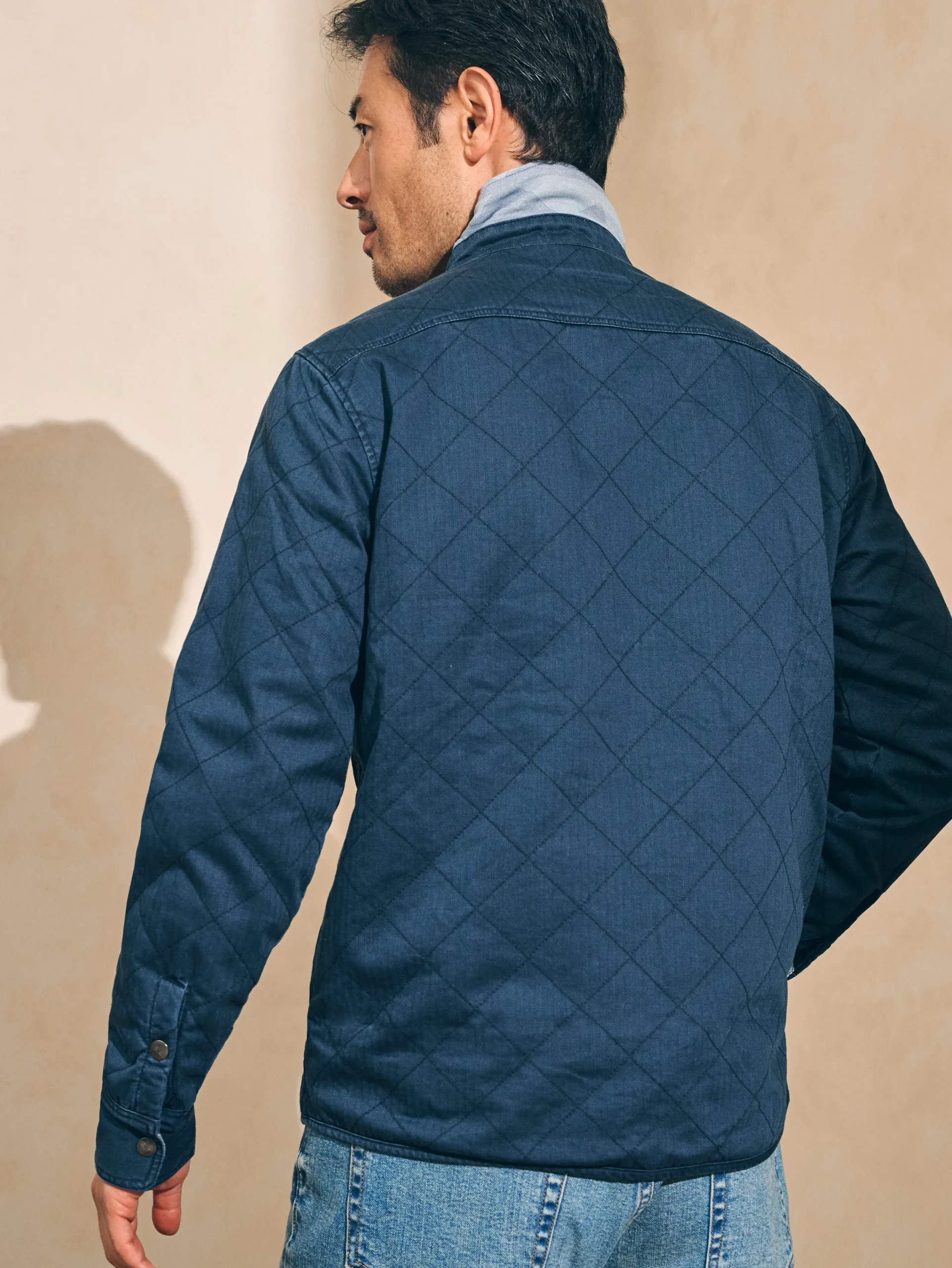 Jackets & Vests^Faherty Brand Doug Good Feather Reversible Bondi Jacket - Navy Six Rivers Turquoise