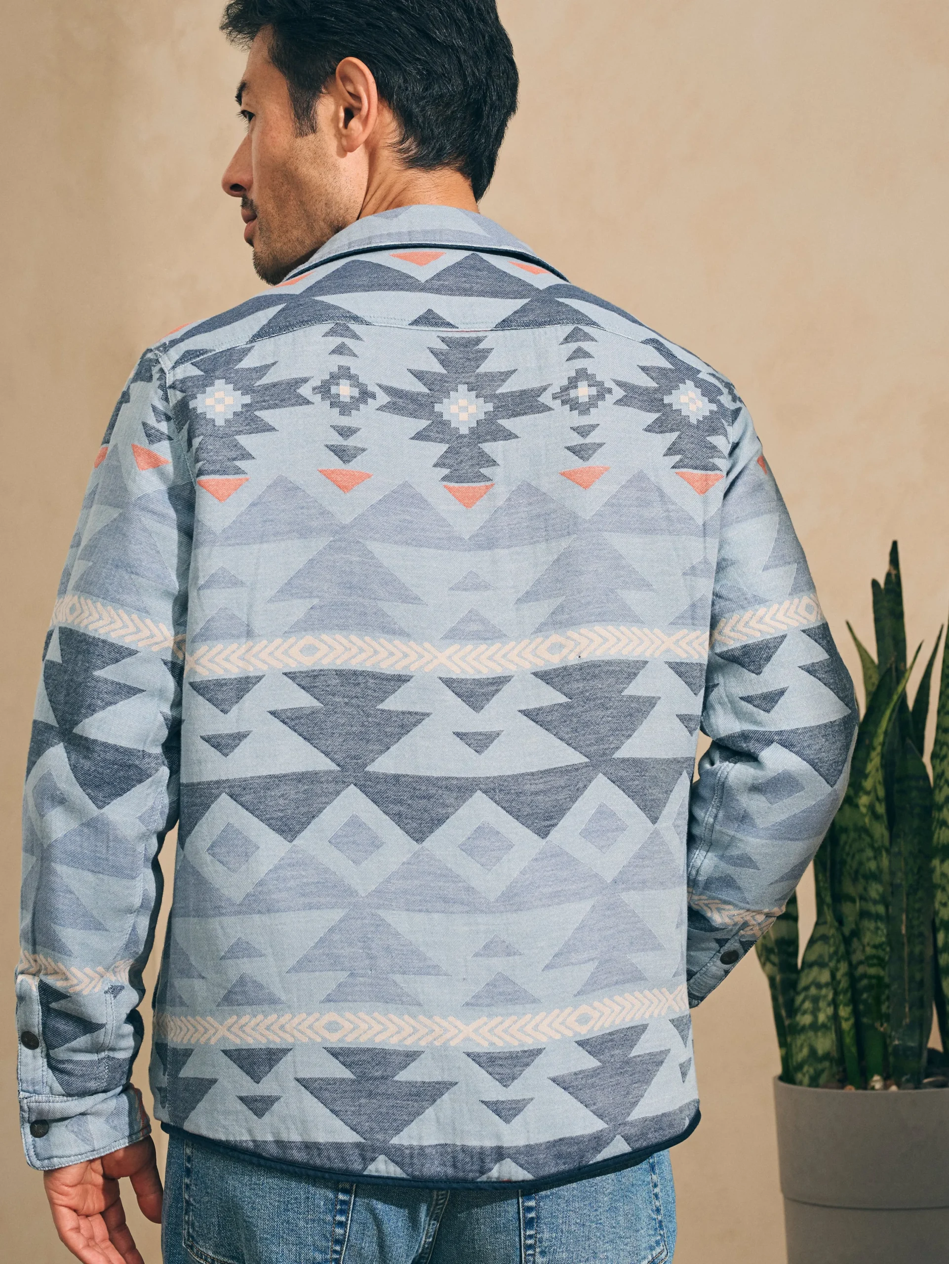 Jackets & Vests^Faherty Brand Doug Good Feather Reversible Bondi Jacket - Navy Six Rivers Turquoise