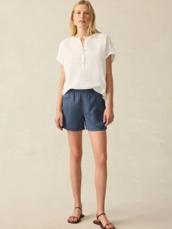 Shirts & Tops^Faherty Brand Dream Cotton Gauze Desmond Top - White