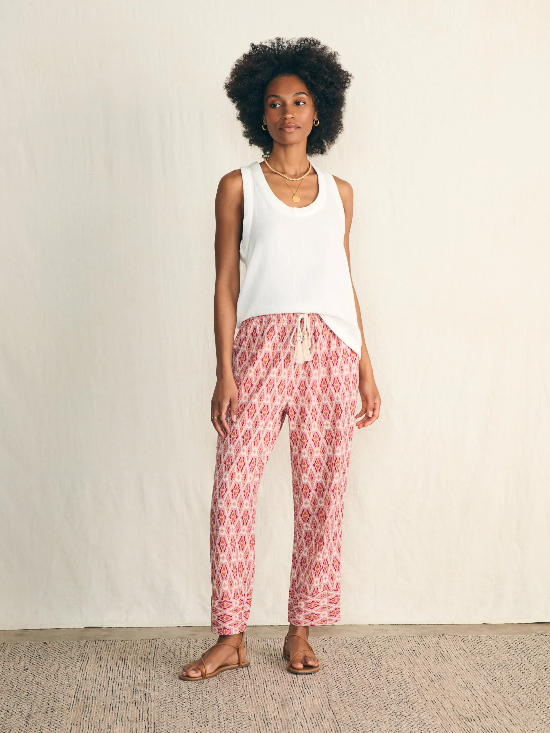 Shirts & Tops^Faherty Brand Dream Cotton Gauze Scoop Neck Tank - White