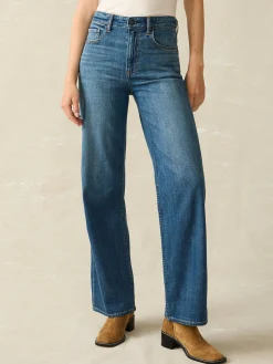Pants|Jeans^Faherty Brand Dream Jean Wide Leg - Indigo Coast Wash