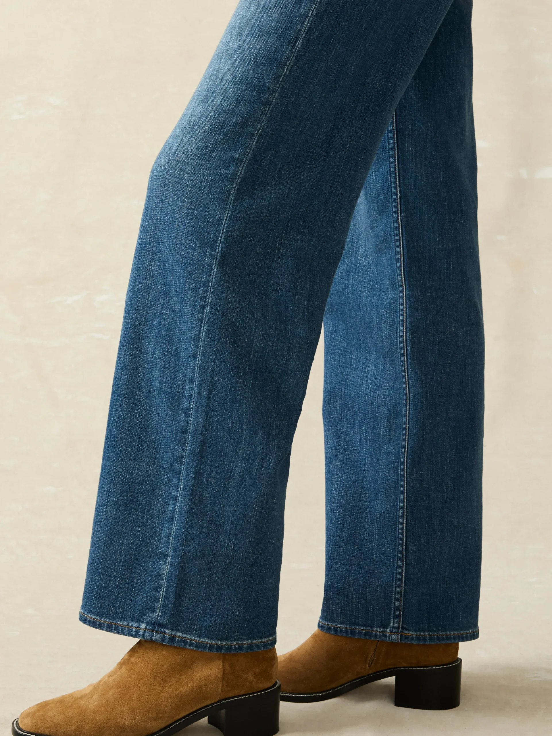 Pants|Jeans^Faherty Brand Dream Jean Wide Leg - Indigo Coast Wash