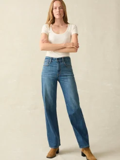 Pants|Jeans^Faherty Brand Dream Jean Wide Leg - Indigo Coast Wash