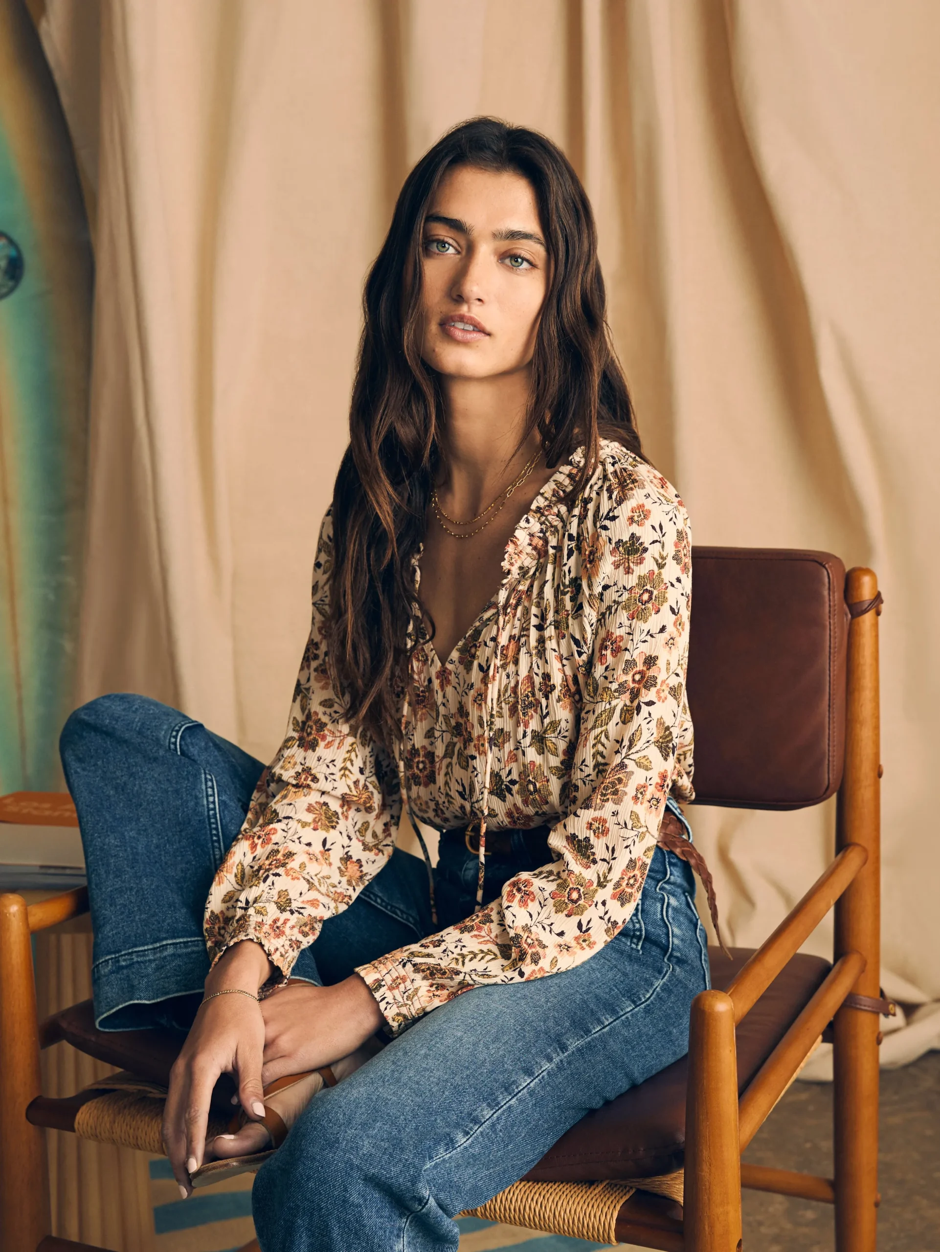 Shirts & Tops^Faherty Brand Emery Top - Taos Floral