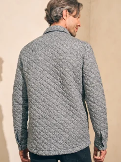 Jackets & Vests^Faherty Brand Epic Quilted Fleece CPO (Tall) - Carbon Melange