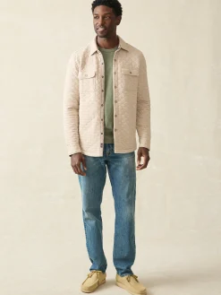 Jackets & Vests^Faherty Brand Epic Quilted Fleece CPO (Tall) - Oatmeal Melange