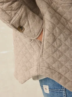 Blazers & Outerwear^Faherty Brand Epic Quilted Fleece Shirt Jacket - Mink Heather