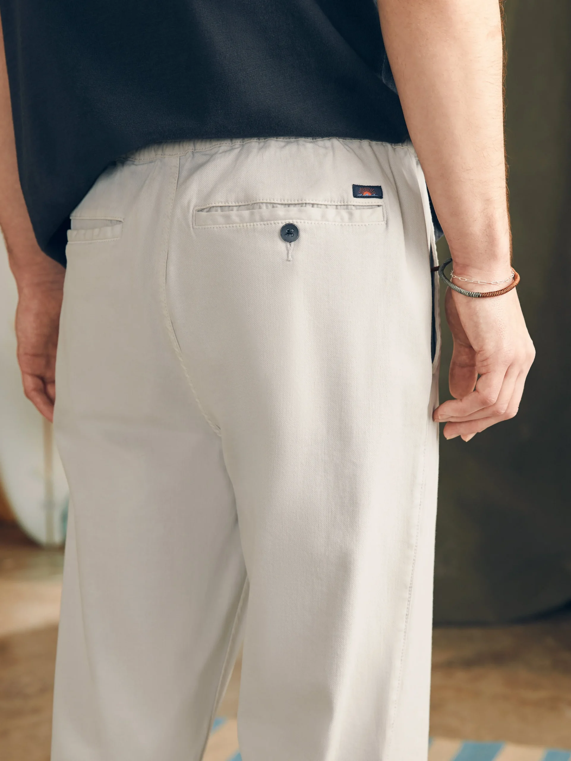Pants^Faherty Brand Essential Drawstring Pant - Birch