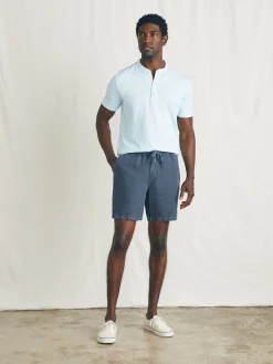 Shorts^Faherty Brand Essential Linen Short (6.5" Inseam) - Look Out Navy