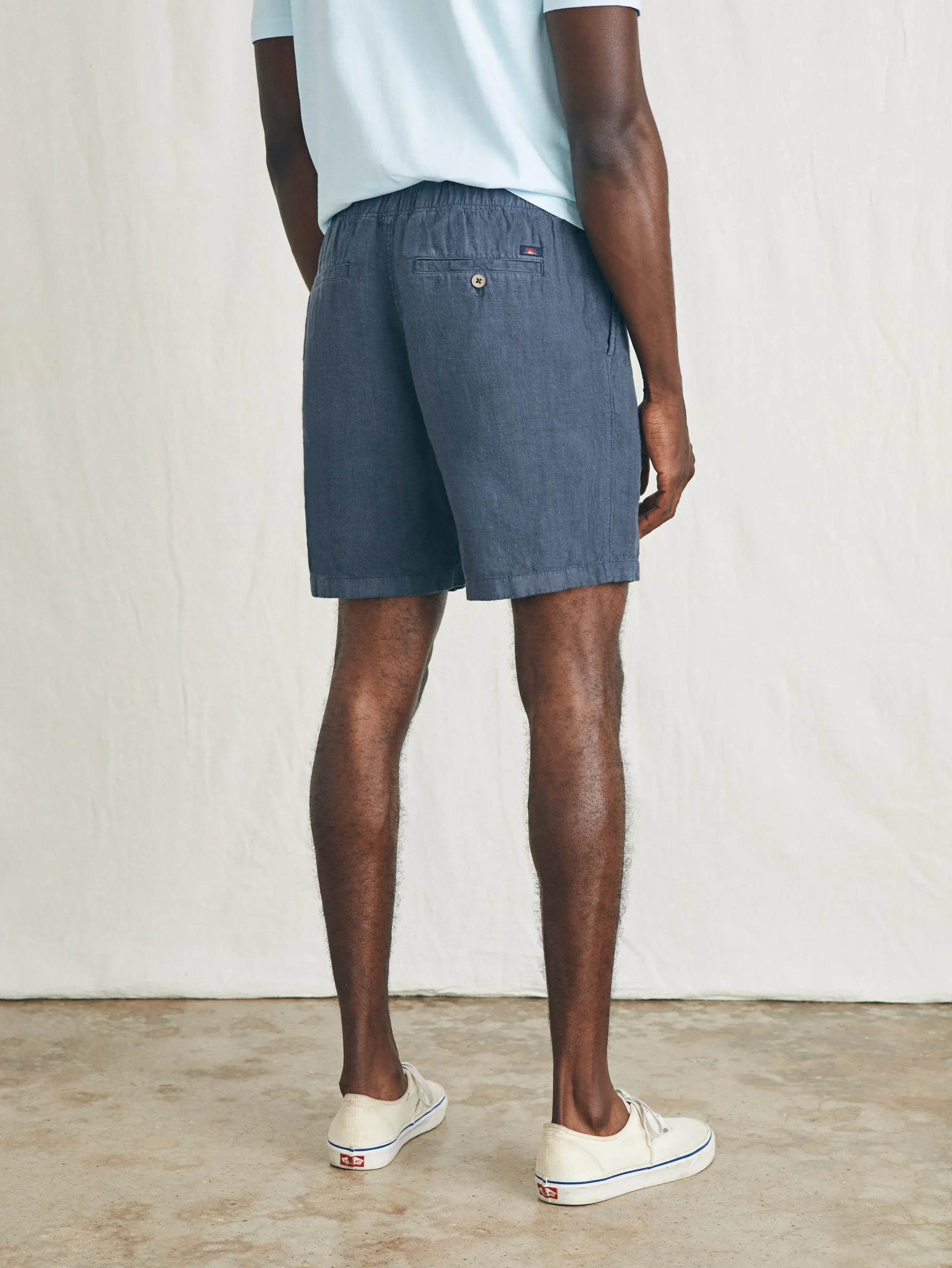 Shorts^Faherty Brand Essential Linen Short (6.5" Inseam) - Look Out Navy