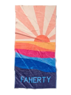 Swim|Home & More^Faherty Brand Faherty Beach Towel - Soleil Sunset