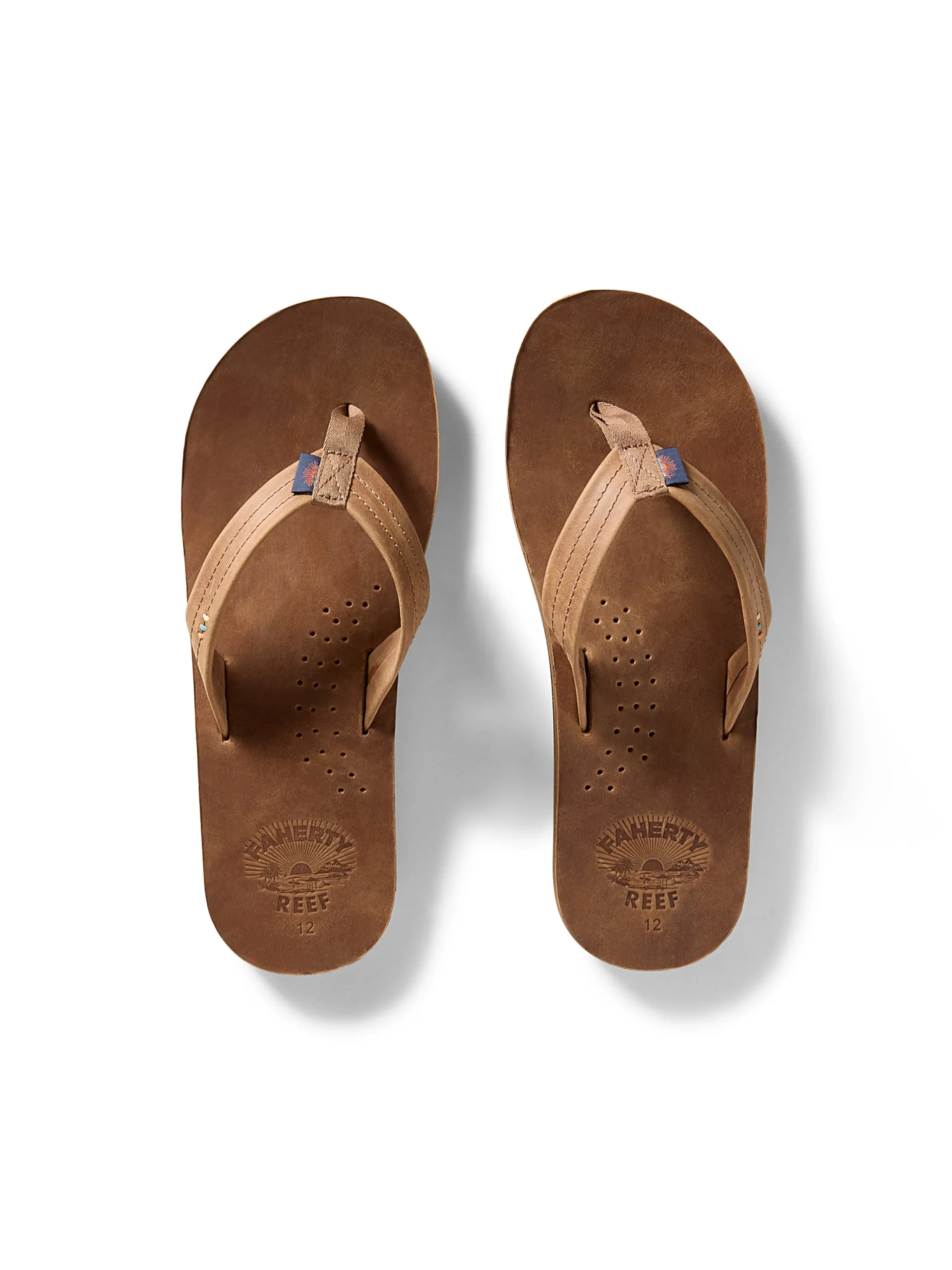 Shoes^Faherty Brand Faherty X REEF Men's Draftsmen Flip Flop - Dark Brown