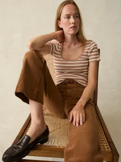 T-Shirts^Faherty Brand Freestyle Rib Knit Tee - Toulouse Stripe