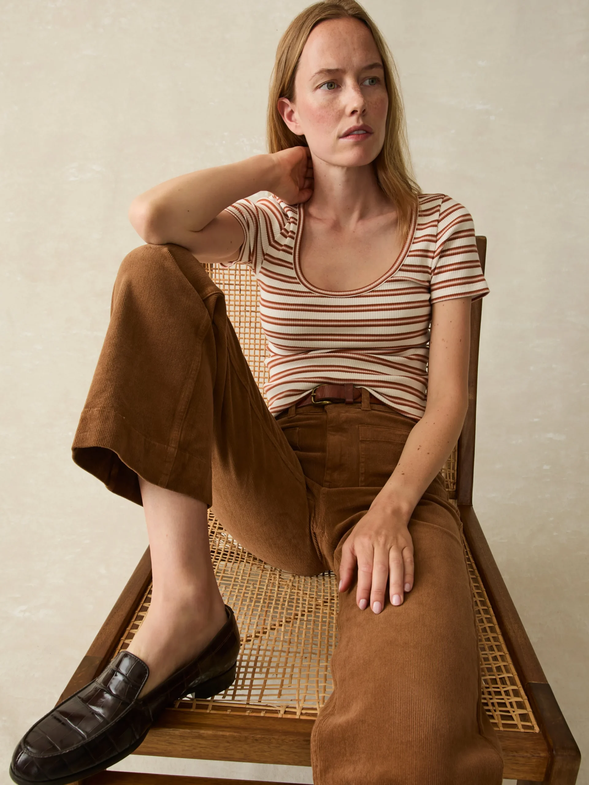 T-Shirts^Faherty Brand Freestyle Rib Knit Tee - Toulouse Stripe
