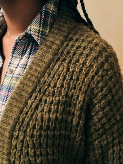 Sweaters^Faherty Brand Frost Waffle Cardigan - Olive