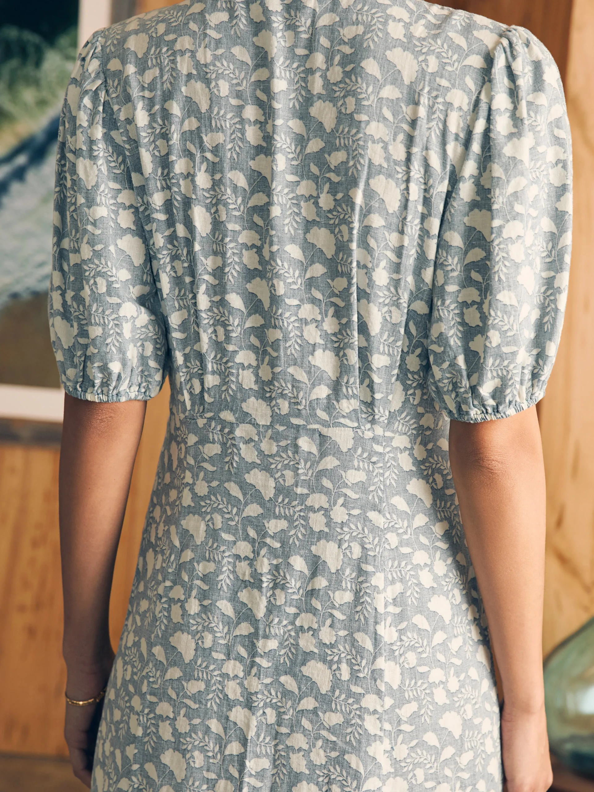Dresses^Faherty Brand Havana Dress - Indigo Echo Floral