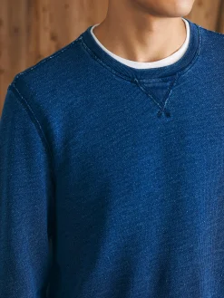 Hoodies & Sweatshirts^Faherty Brand Indigo Crewneck - Midnight Indigo Wash