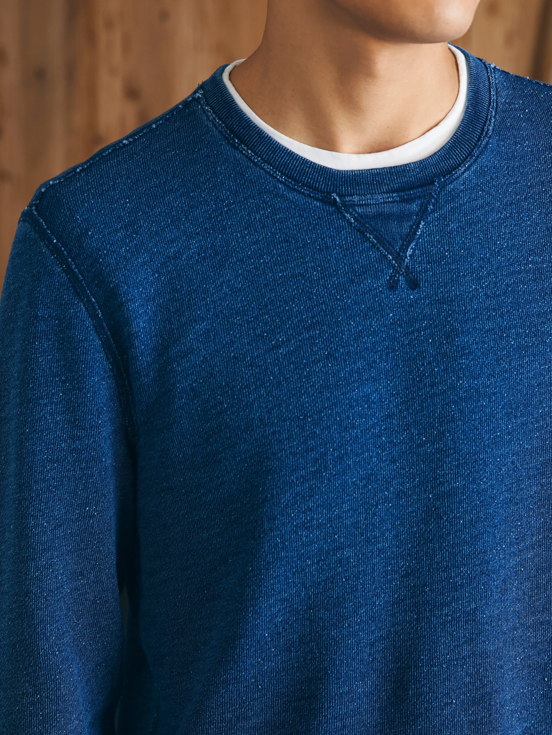 Hoodies & Sweatshirts^Faherty Brand Indigo Crewneck - Midnight Indigo Wash