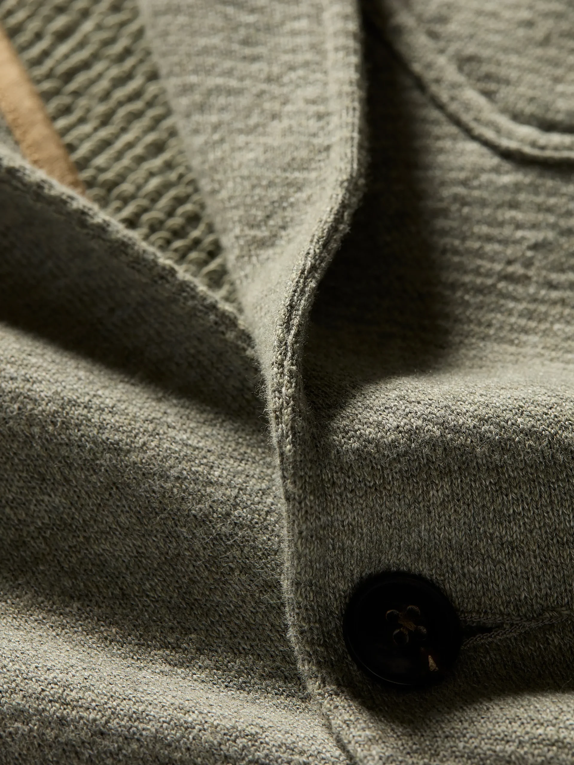 Blazers^Faherty Brand Inlet Knit Blazer - Olive Brush Melange
