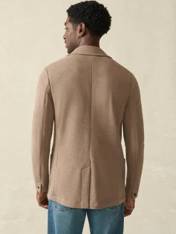Blazers^Faherty Brand Inlet Knit Blazer - Walnut Melange