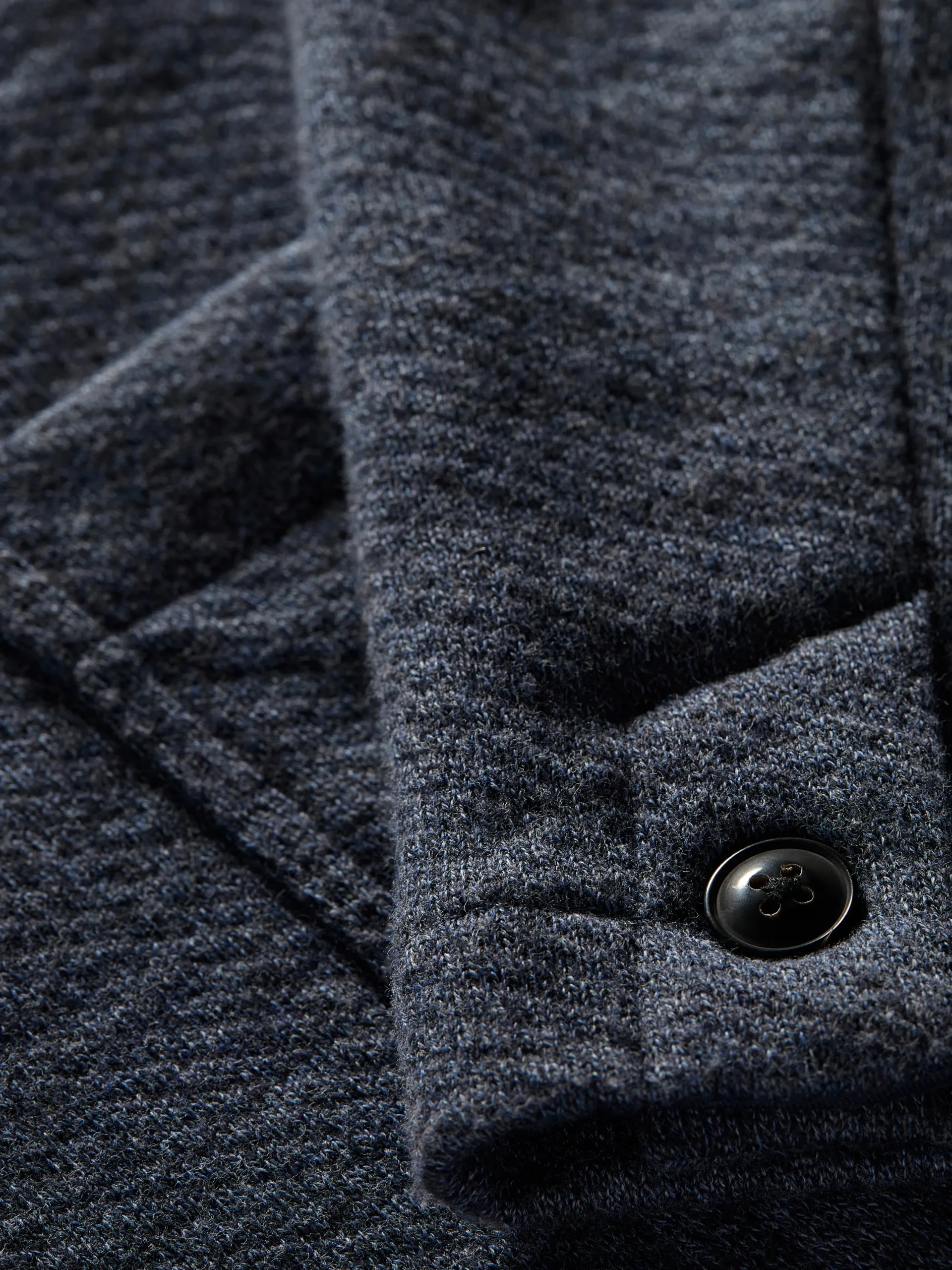 Blazers^Faherty Brand Inlet Knit Blazer (Short) - Deep Navy Melange