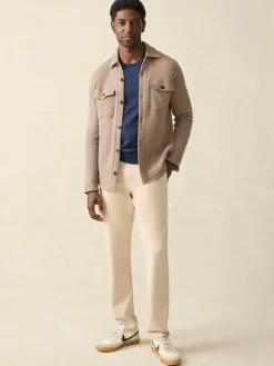 Jackets & Vests^Faherty Brand Inlet Knit CPO - Walnut Melange