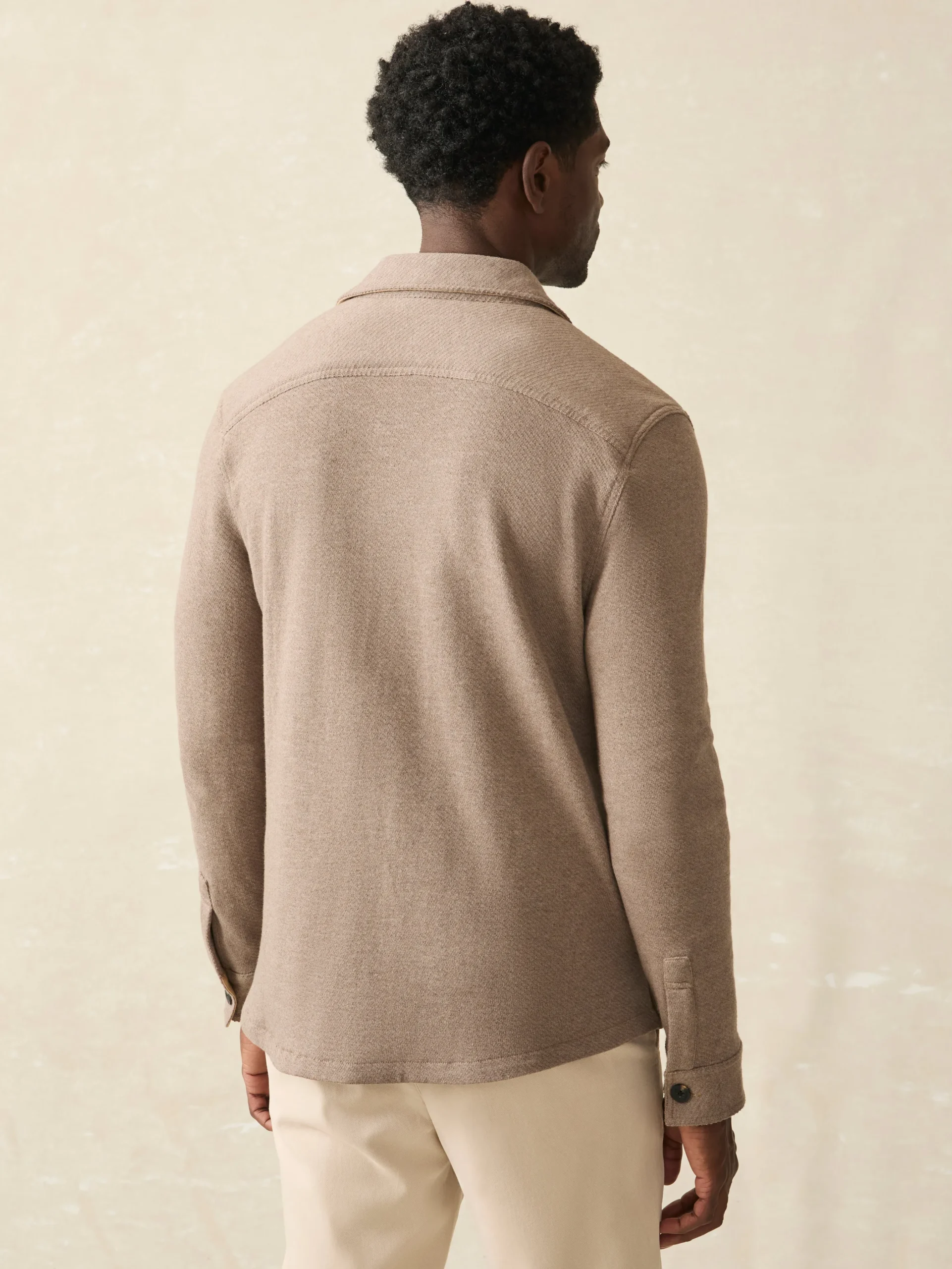 Jackets & Vests^Faherty Brand Inlet Knit CPO - Walnut Melange