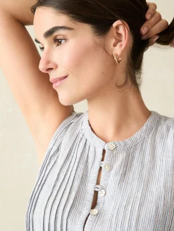 Dresses^Faherty Brand Isha Dress - Blue Mini Stripe