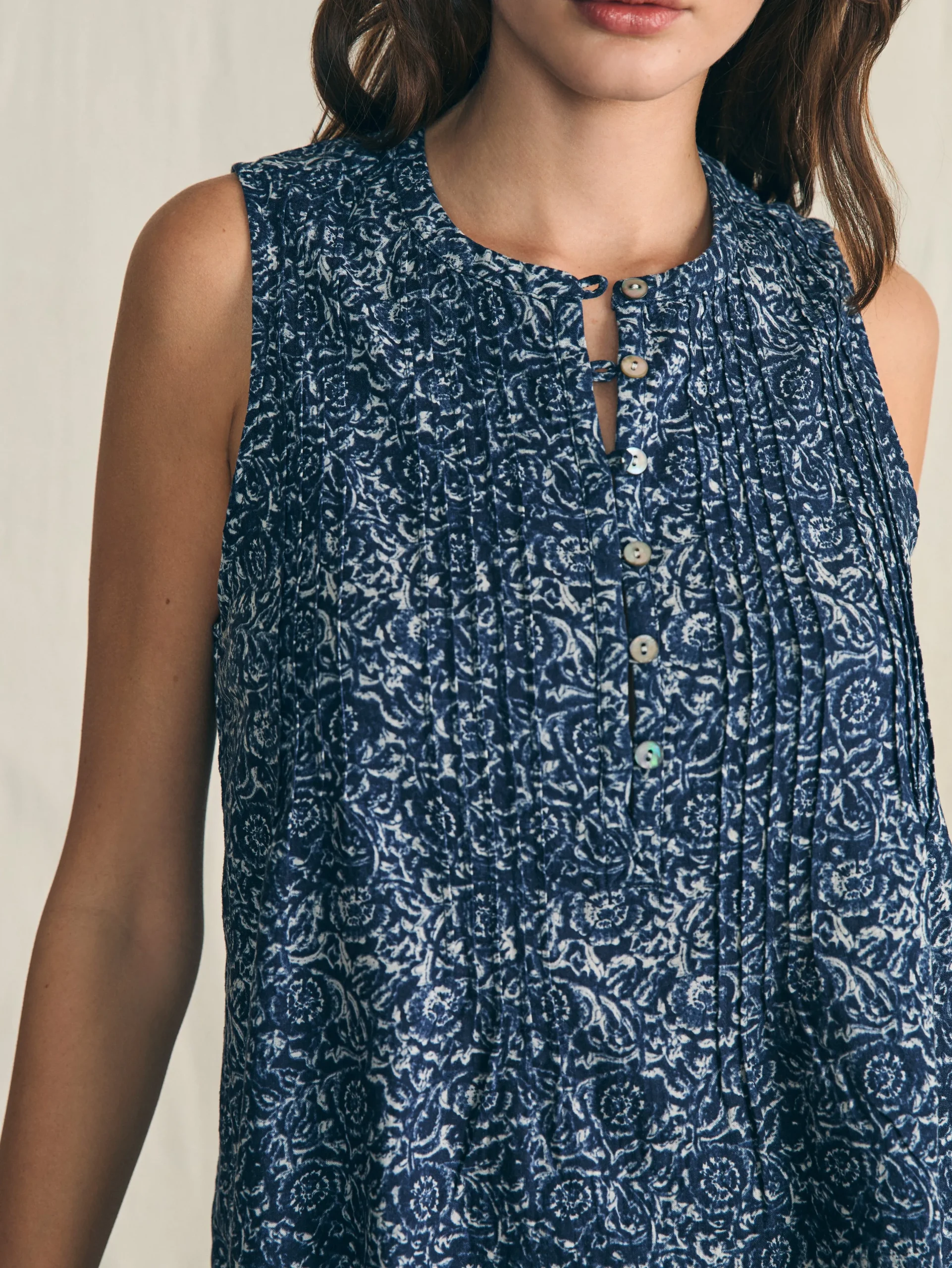 Shirts & Tops^Faherty Brand Isha Top - Navy Imma Floral
