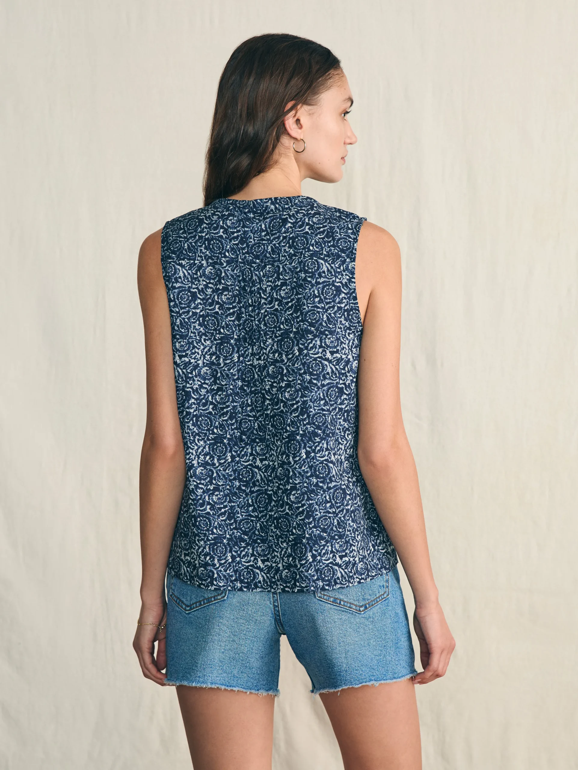 Shirts & Tops^Faherty Brand Isha Top - Navy Imma Floral