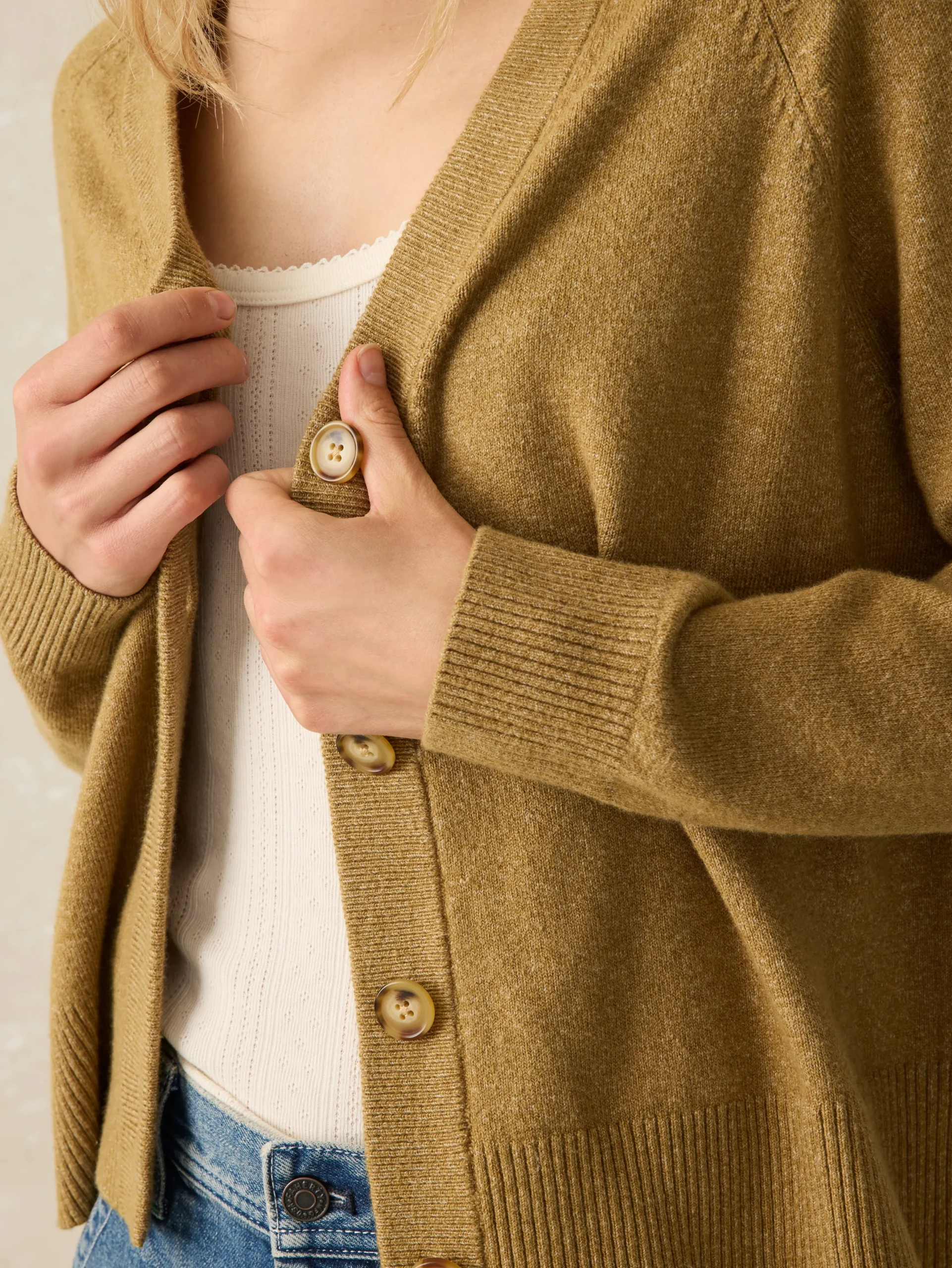 Sweaters^Faherty Brand Jackson Cardigan - Antique Bronze Heather