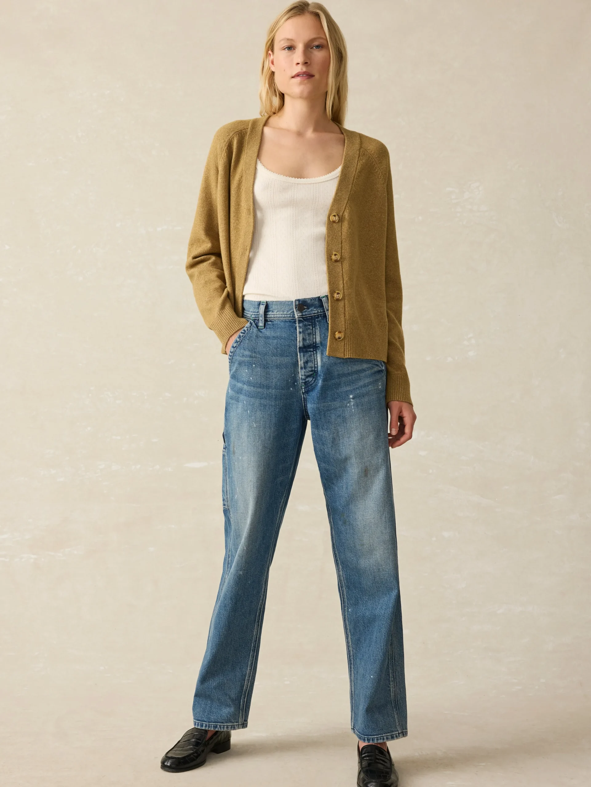 Sweaters^Faherty Brand Jackson Cardigan - Antique Bronze Heather